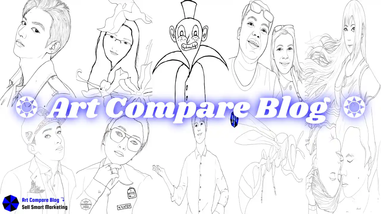 Hand-Drawn Portraits and Creative Artwork Collection-Outline